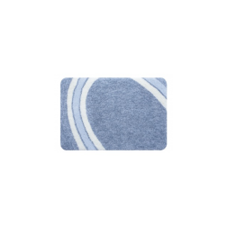 salle d'ô - Tapis de bain Curve 60x90 Bleu