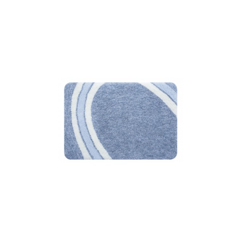 Curve Bath Mat 60x90 Blue
