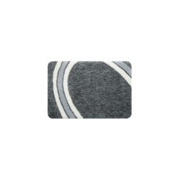 salle d'ô - Tapis de bain Curve 60x90 gris