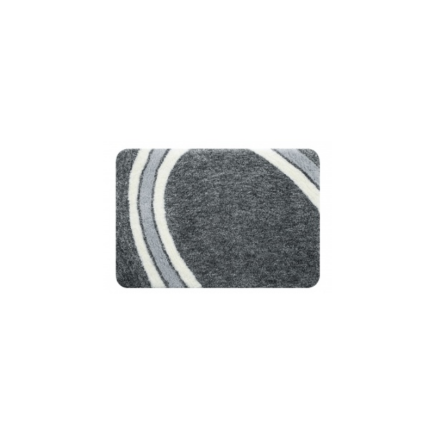 salle d'ô - Tapis de bain Curve 60x90 gris