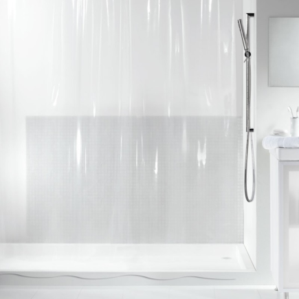 salle d'ô - Rideaux PVC/PEVA 180x200cm TRANSPARENT CLEAR