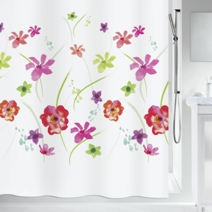 salle d'ô - Rideaux textile 180x200cm FLOWER MEADOW - Made in UE