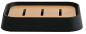 Kamla soap dish - black and bamboo Kamla soap dish - black and bamboo