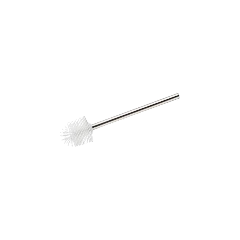 Ersatz-Silikonbürste mit Edelstahlgriff, 7,5 cm, Weiß