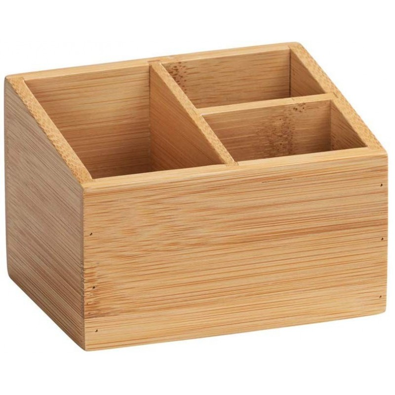 Caixa Terra com 3 compartimentos, bambu