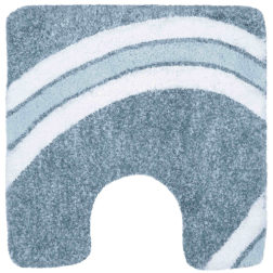 salle d'ô - Tapis wc Curve 55x55 Bleu