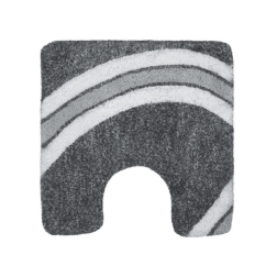 salle d'ô - Tapis wc Curve 55x55 Gris