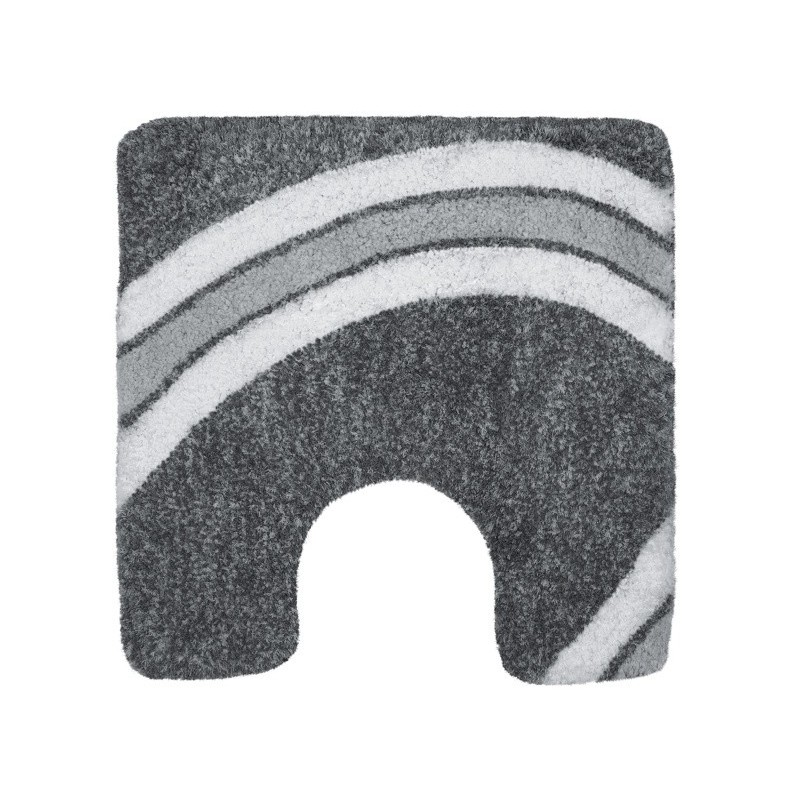 Curve Toilet Mat 55x55 Grey