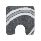 Curve Toilet Mat 55x55 Grey