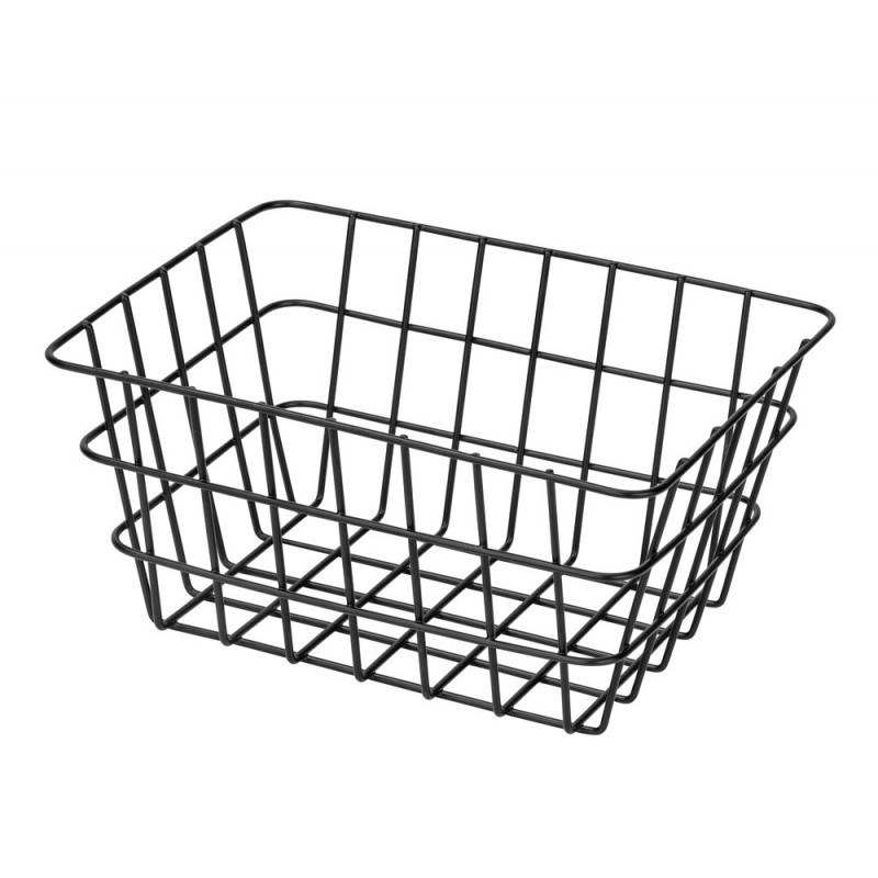 Viana bathroom wastebasket, matte black Viana bathroom wastebasket, matte black