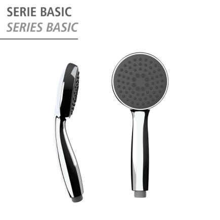 salle d'ô - Pommeau de douche Basic - 10cm - Chromé - 1 Jet