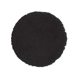 salle d'ô - Tapis de bain rond 60cm Highland Noir