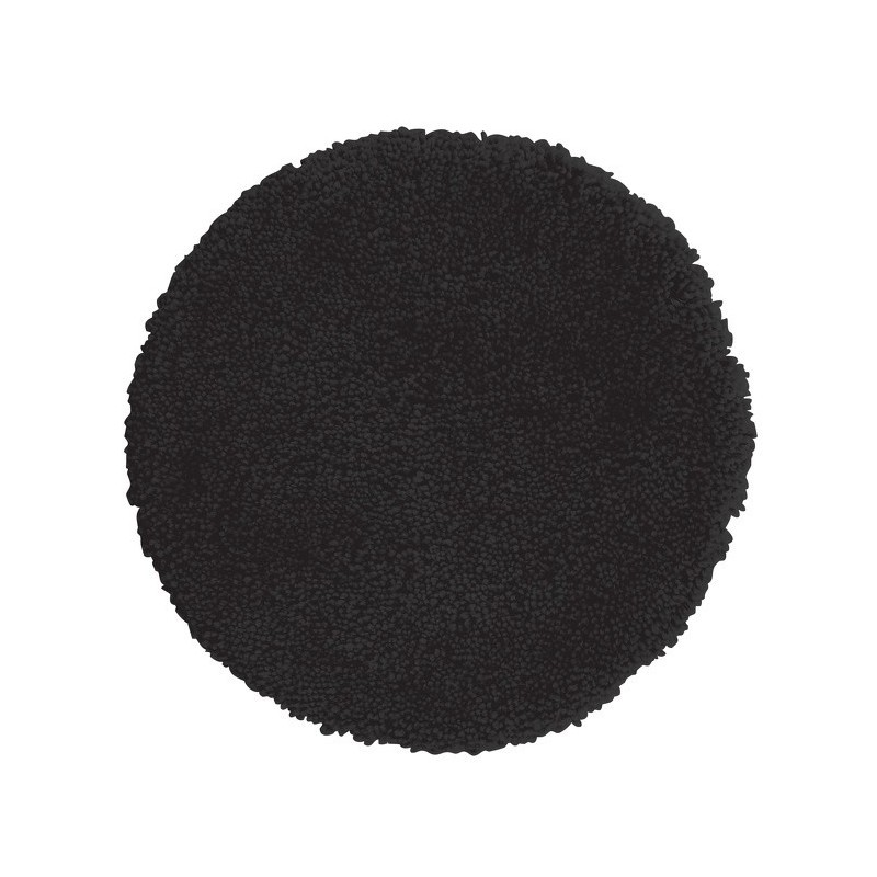 Tapis de bain rond 60cm Highland Noir