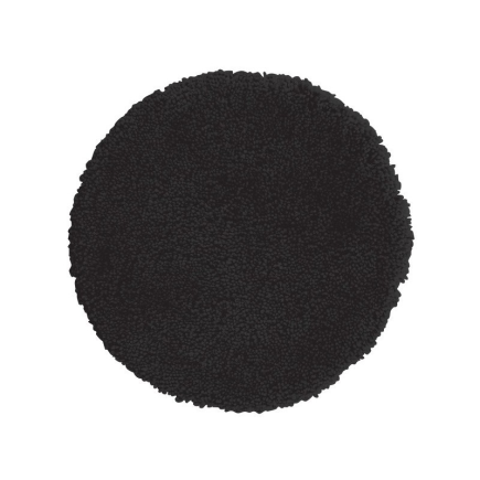 salle d'ô - Tapis de bain rond 60cm Highland Noir