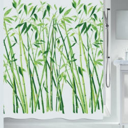 salle d'ô - Rideaux textile 180x200cm BAMBOU - Made in UE