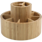 Boite de rangement rotative en bambou - Isalys