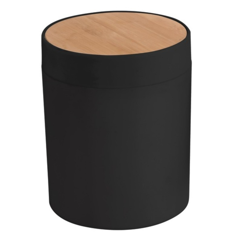 Bamboo lidded bin - 2.5L - Alais black
