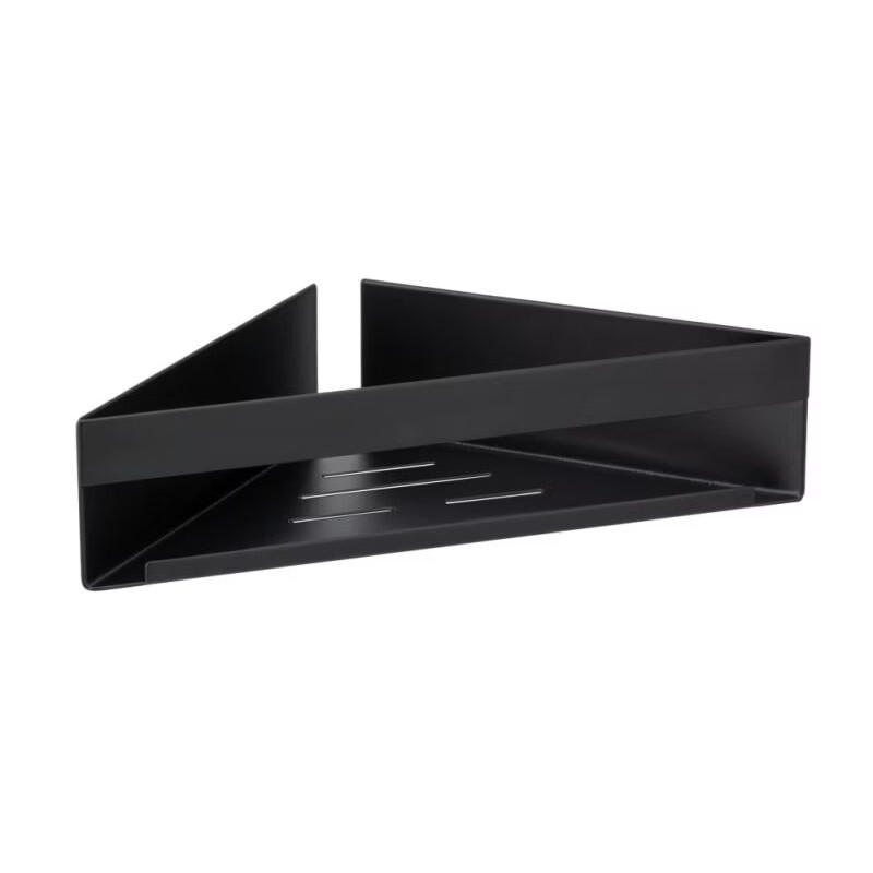 Adhesive corner shelf - Genova black