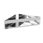 Genova chrome adhesive corner shelf