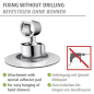 Adhesive holder for adjustable shower head