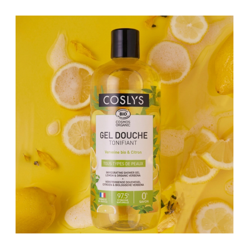 Bio-Duschgel mit Eisenkraut und Zitrone – 1 l – Verschlusskappe