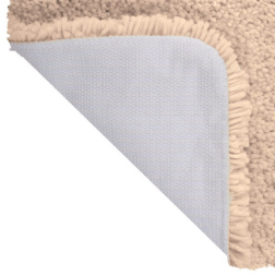 salle d'ô - Tapis de bain rond 60cm Highland Sable