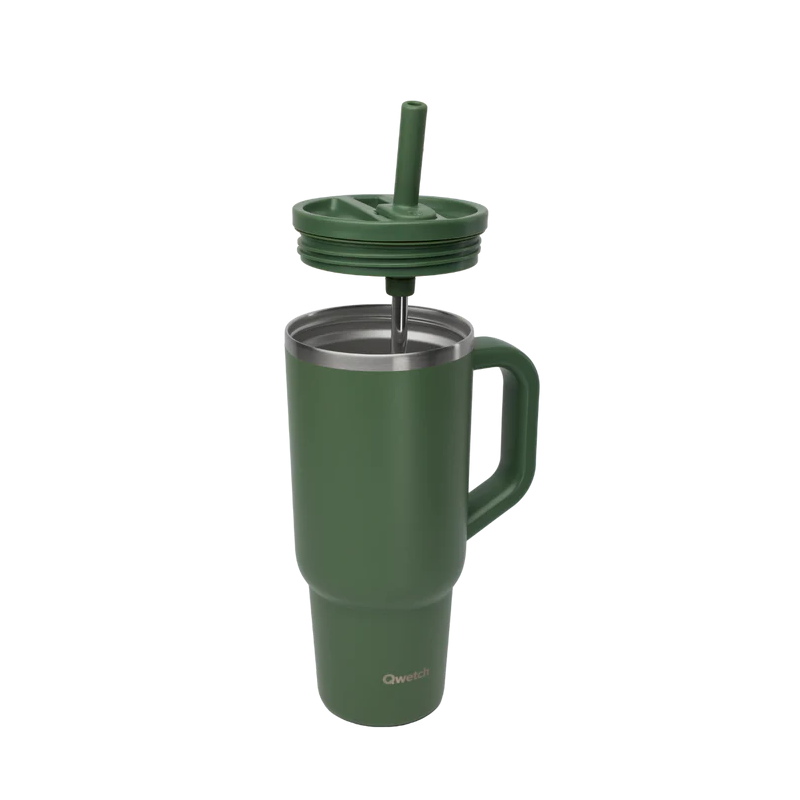 Leakproof insulated travel cup - matte - khaki - 900ml