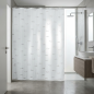 Tenda da doccia in tessuto - Argento Kos - 180x200 cm