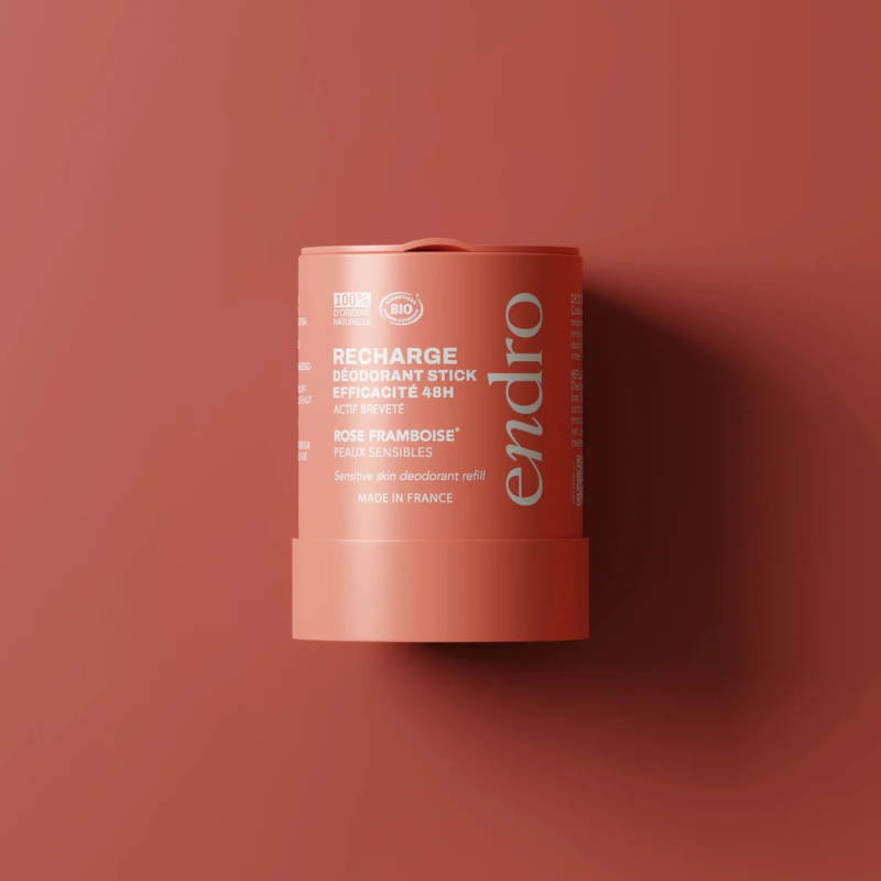 Recarga de desodorizante em stick 48H - Aroma de rosa e framboesa - 50g