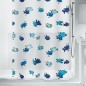 Tenda da doccia in PEVA - Blu Hugo - 180x200 cm