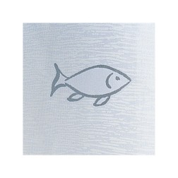Fabric shower curtain - Kos silver - 180x200cm