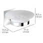 Turbo-Loc® porte-savon Quadro fixer sans percer Turbo-Loc® porte-savon Quadro fixer sans percer