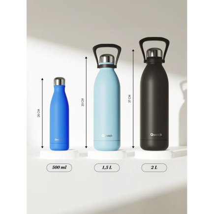 Bouteille isotherme titan - inox brossé - 1500ml