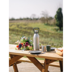 Salle d'ô - Bouteille isotherme titan - inox brossé - 1500ml