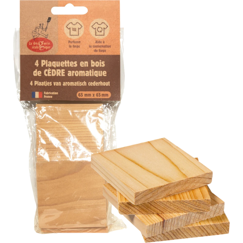 Sachet 4 plaquettes en cèdre - 115g