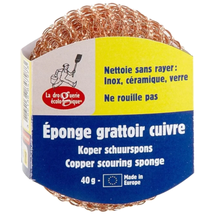Salle d'ô - Eponge grattoir en cuivre - 40g
