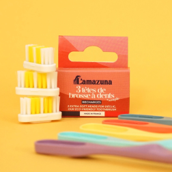 Recarga de 3 cabeças de escova de dentes flexíveis Lamazuna - Salle d'ô