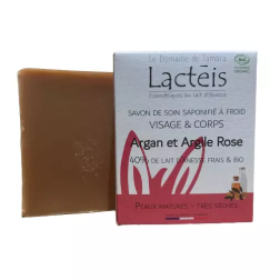 salle d'ô - Savon 40% Lait d'anesse - Argan/Argile rose - 90g