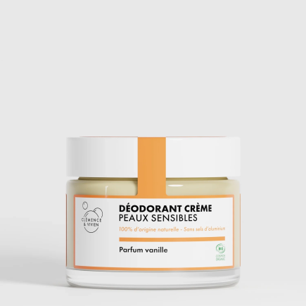 Desodorizante natural - Baunilha para pele sensível - 50g