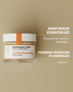Deodorant voor de gevoelige huid met vanille van Clémence & Vivien 50 g | Salle d'ô