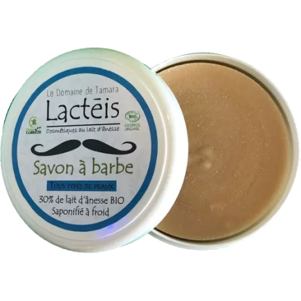 Savon à barbe - 30% lait d'ânesse BIO - 120g