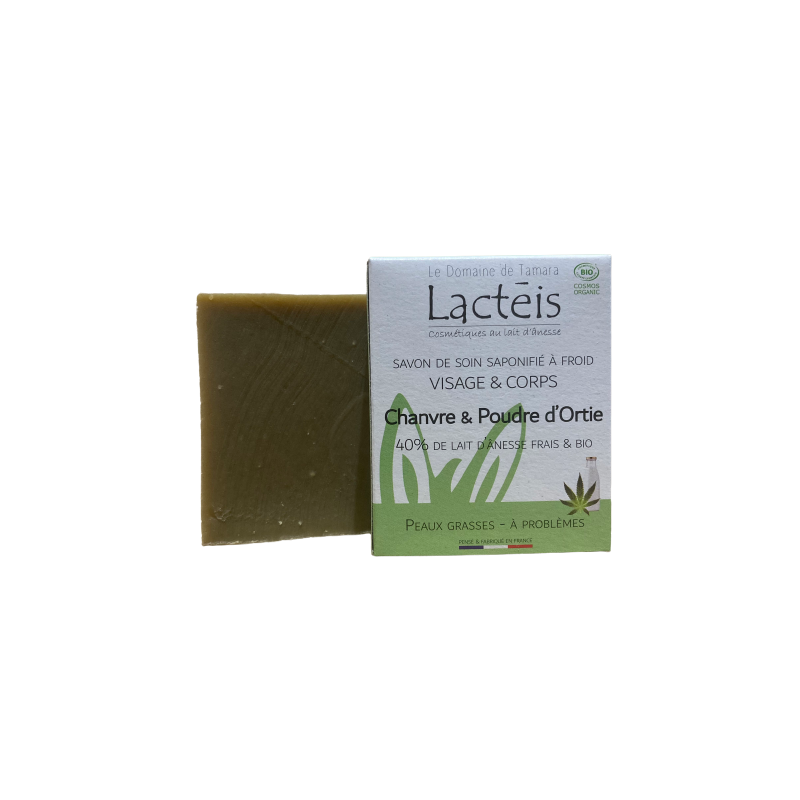 Soap with 40% Donkey Milk - Hemp/Mint/Nettle - 90g
