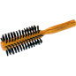Round olive wood hairbrush - Boar bristle