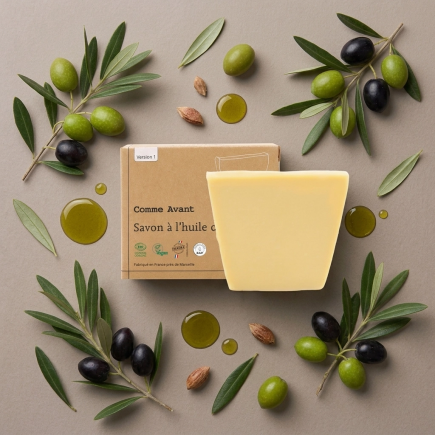 Jabón de aceite de oliva ecológico 100 g - Saponificado en frío | Salle d'ô