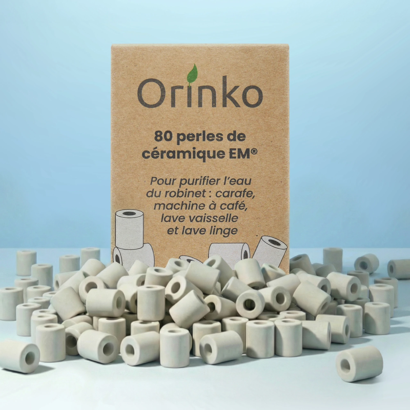 80 Grey EM® Ceramic Beads – Water Purifier & Limescale Remover | Salle d’ô