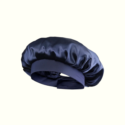 Cuffia da notte in seta Blu Notte | Protezione per i capelli | Salle d'ô