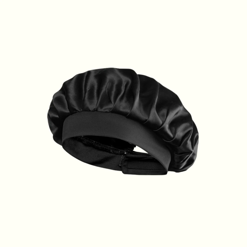 Bonnet de nuit Pure Soie (Noir) Bonnet de nuit Pure Soie (Noir)
