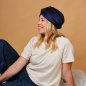 Turban Pure Soie (Bleu nuit)