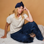 Turban Pure Soie (Bleu nuit)