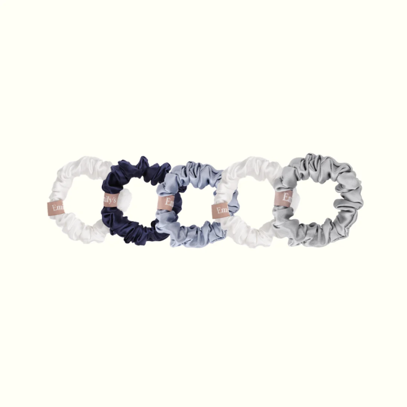 5 Chouchous - Le petit (Bleu nuit, bleu glacier, gris perle, blancx2)
